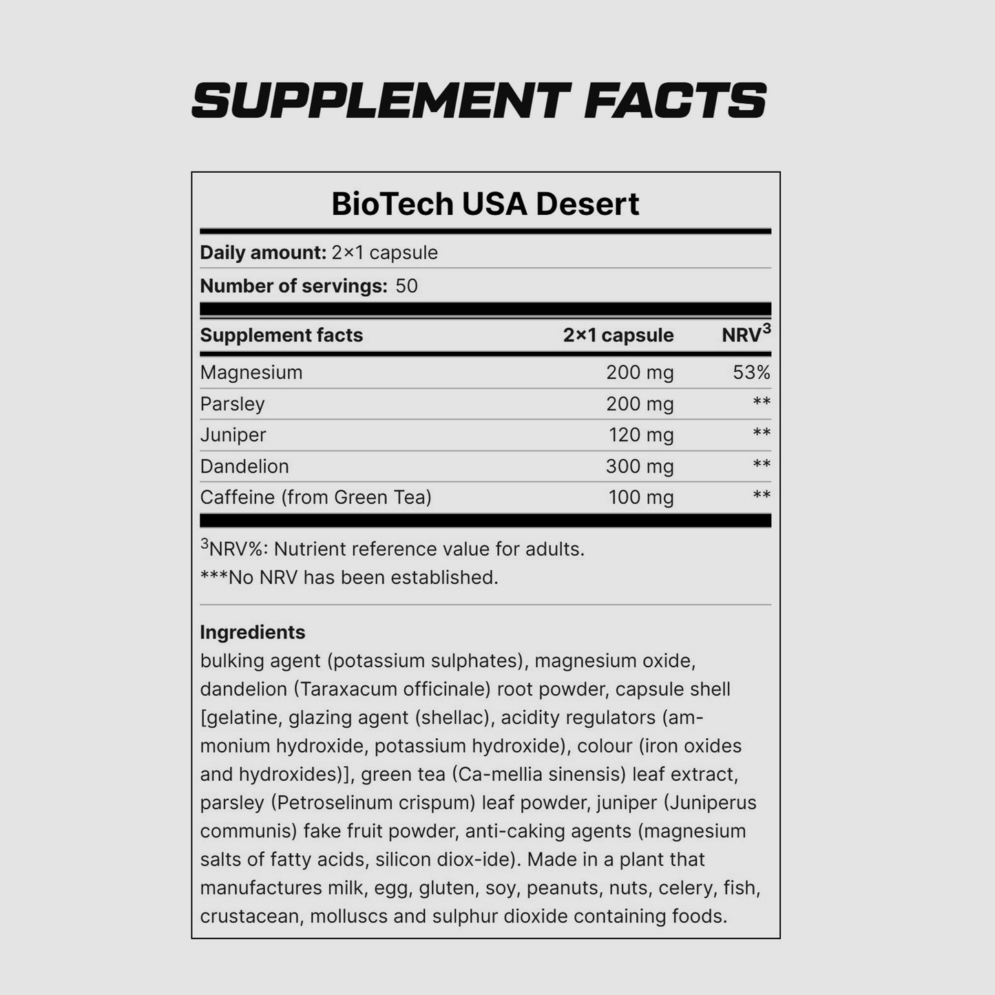 Desert | capsules