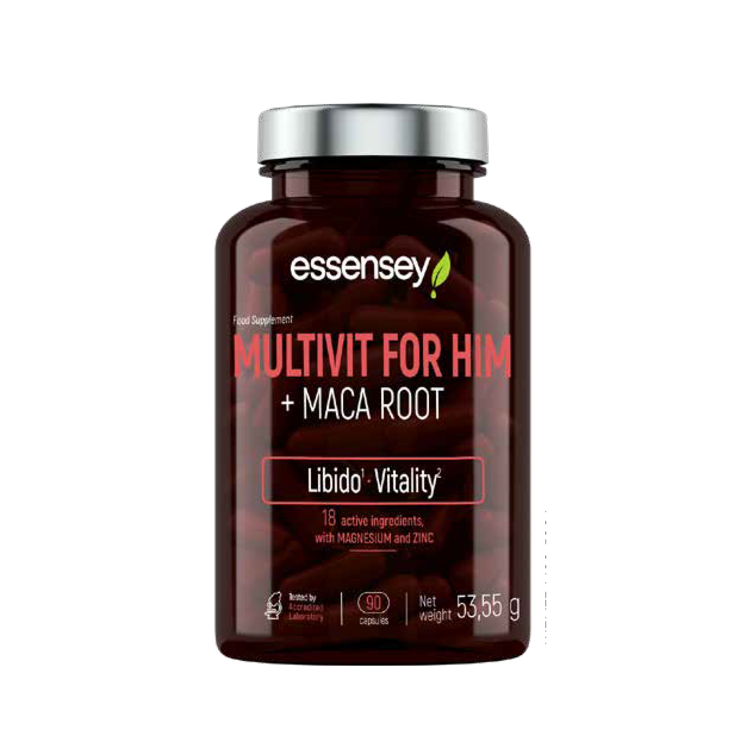ESSENSEY MULTIVIT FOR HIM + MACA ROOT | 90cap by TREC - Premium VITAMINS available at Qimia Nutrition UAE