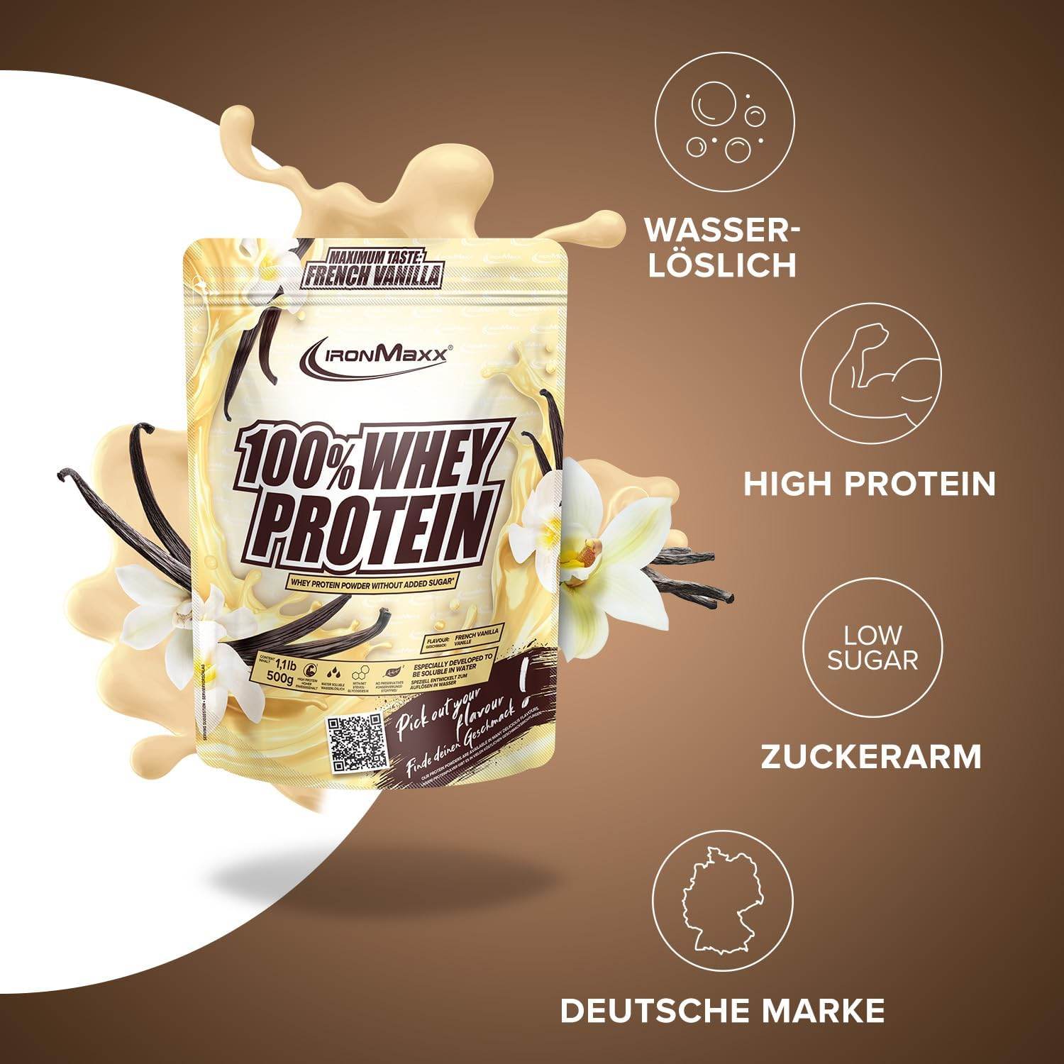 IRONMAXX 100% WHEY PROTEIN | POWDER - QIMIA NUTRITION