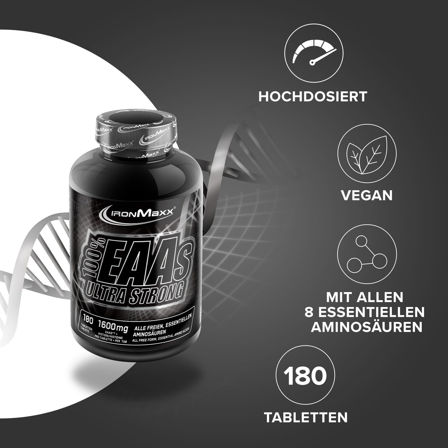 IRONMAXX 100% EAAs Ultra Strong 180 Tablets by IRONMAXX - Premium AMINO ACIDS available at Qimia Nutrition UAE