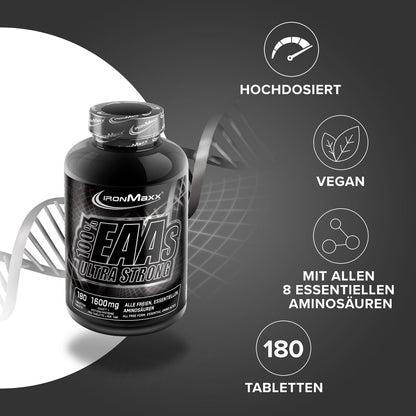 IRONMAXX 100% EAAs Ultra Strong 180 Tablets by IRONMAXX - Premium AMINO ACIDS available at Qimia Nutrition UAE