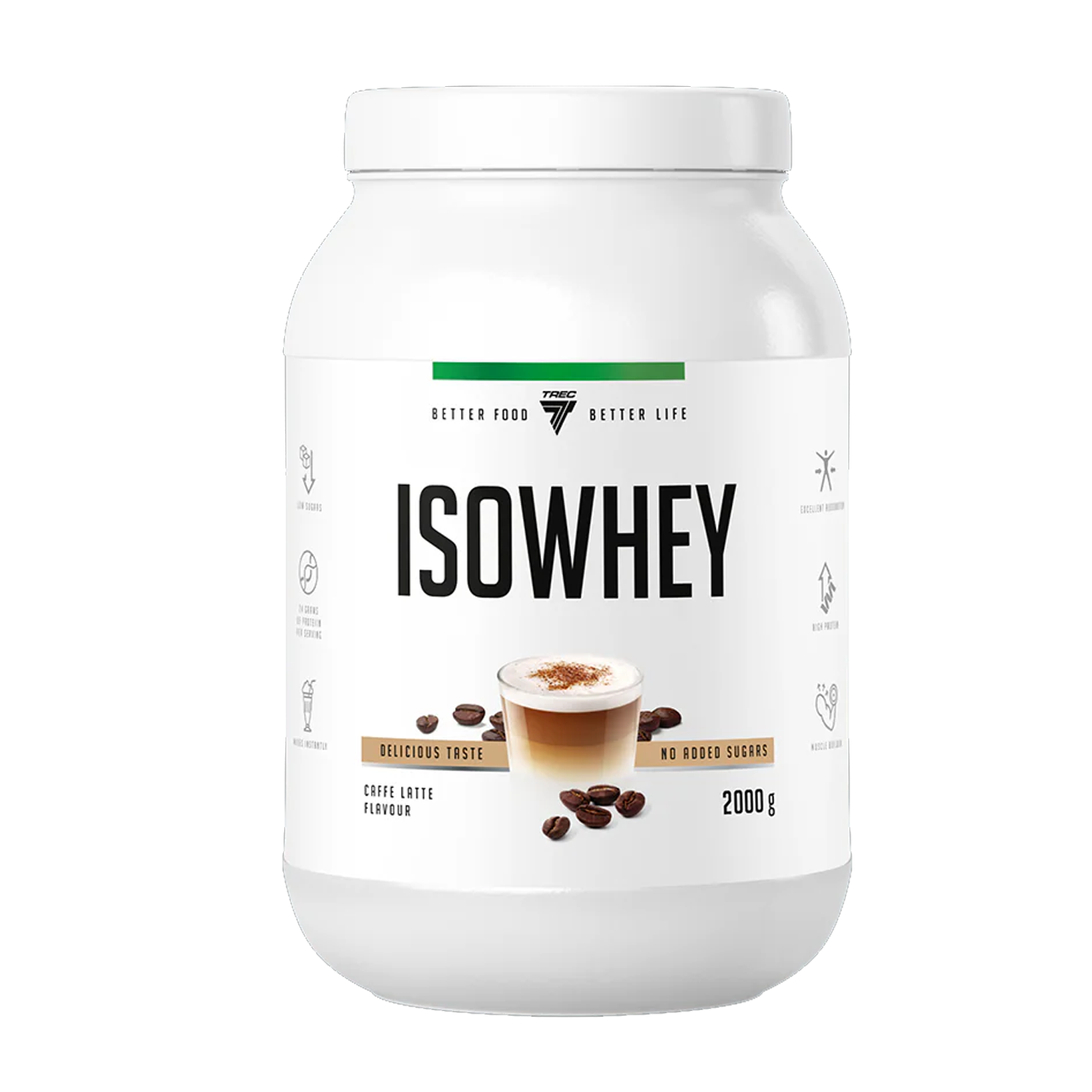 TREC NUTRITION ISOWHEY | 2000g by TREC - Premium PROTEINS available at Qimia Nutrition UAE