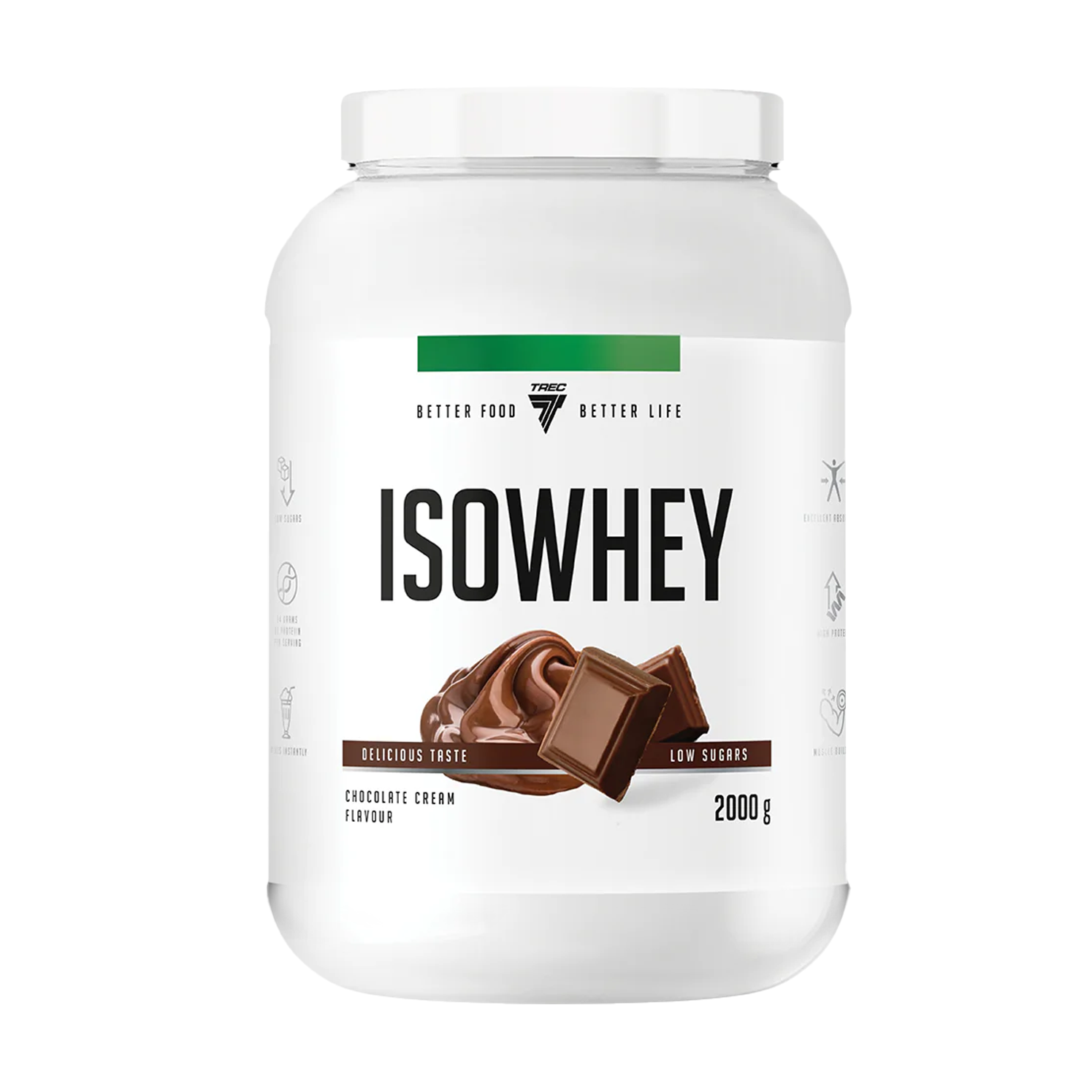 TREC NUTRITION ISOWHEY | 2000g by TREC - Premium PROTEINS available at Qimia Nutrition UAE