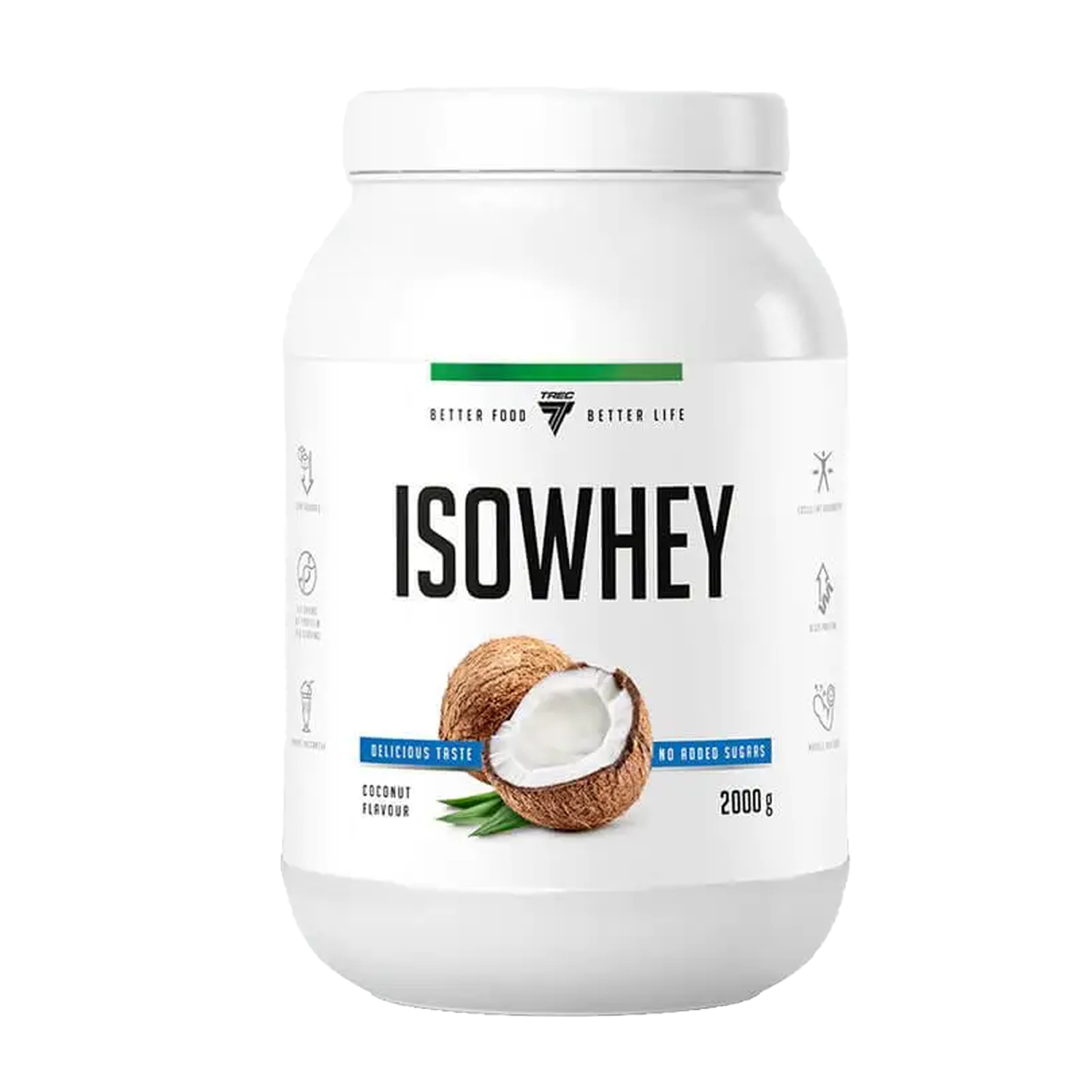 TREC NUTRITION ISOWHEY | 2000g by TREC - Premium PROTEINS available at Qimia Nutrition UAE