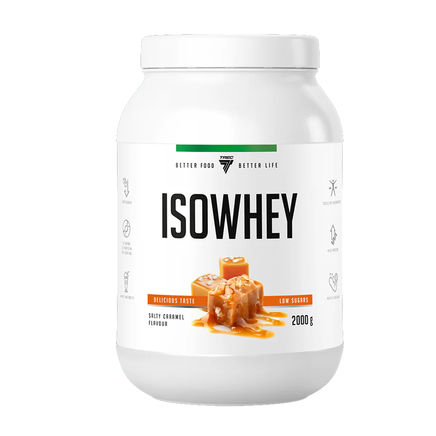 TREC NUTRITION ISOWHEY | 2000g by TREC - Premium PROTEINS available at Qimia Nutrition UAE