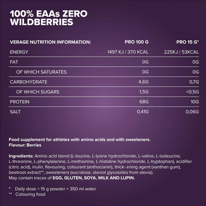 IRONMAXX 100% EAAs Zero | Essential Amino Acids + Histidine | 500g | Multiple Flavors Available