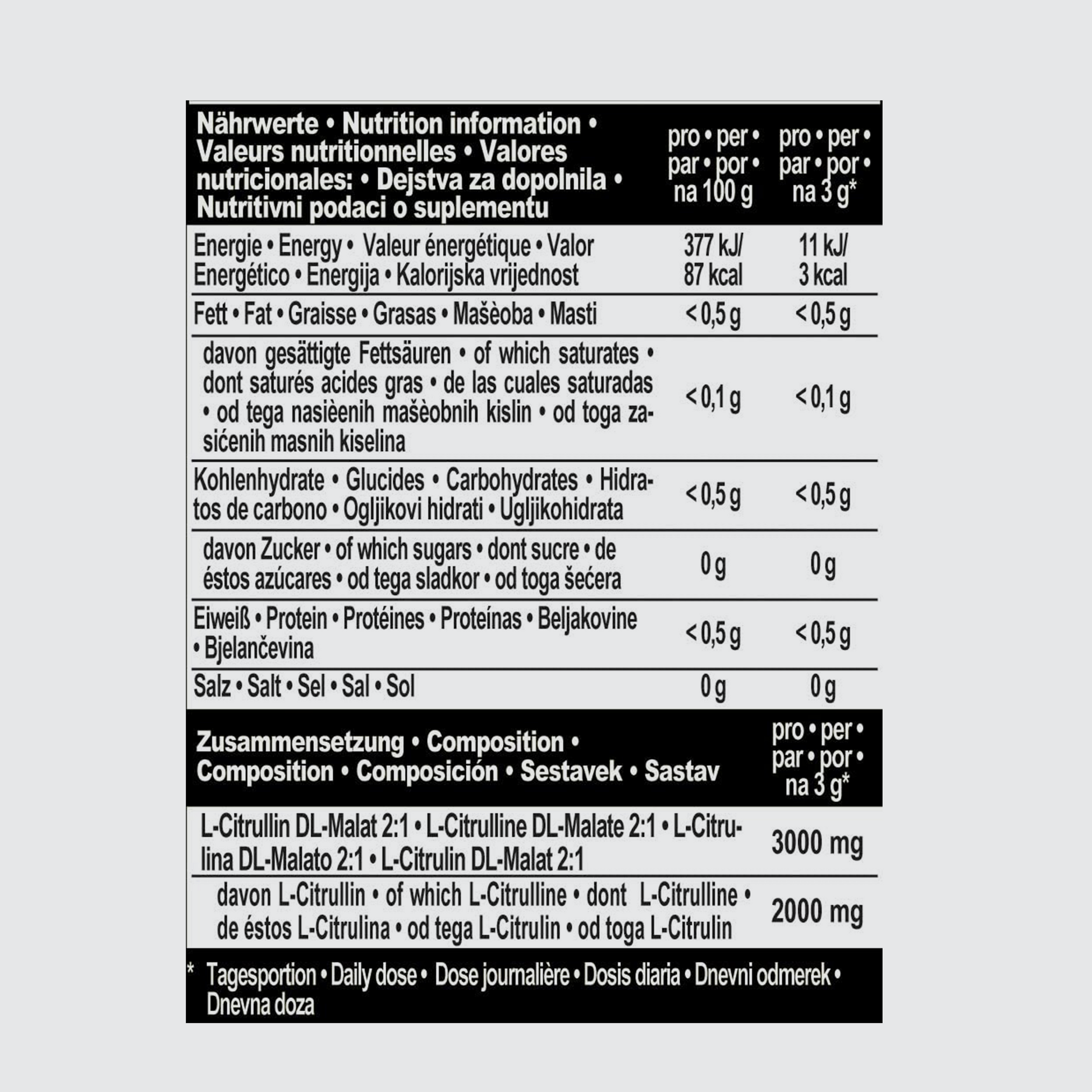 IRONMAXX Citrullin-Malat 2:1 Powder | 300 g by IRONMAXX - Premium ENERGY BOOSTERS available at Qimia Nutrition UAE