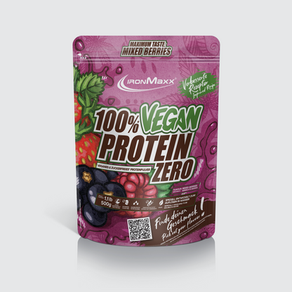IRONMAXX 100% VEGAN PROTEIN ZERO | 500g by IRONMAXX - Premium PROTEINS available at Qimia Nutrition UAE