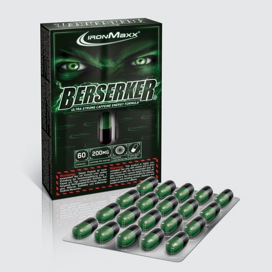 IRONMAXX Berserker |  60 CAPSULES by IRONMAXX - Premium ENERGY BOOSTERS available at Qimia Nutrition UAE