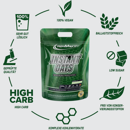 IRONMAXX Instant Oats | 2000g by IRONMAXX - Premium WEIGHT GAINERS available at Qimia Nutrition UAE