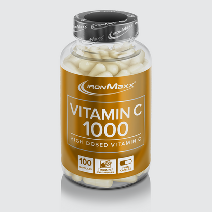 IRONMAXX Vitamin C 1000 | 100 TRICAPS by IRONMAXX - Premium VITAMINS available at Qimia Nutrition UAE