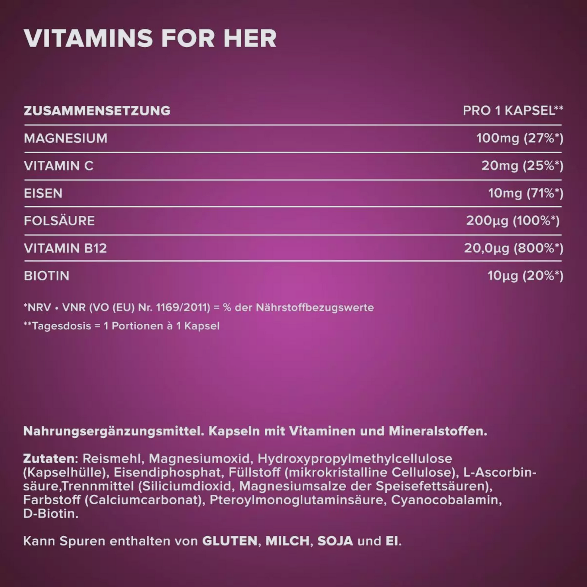 IRONMAXX Vitamins for Her | 150 caps by IRONMAXX - Premium VITAMINS available at Qimia Nutrition UAE