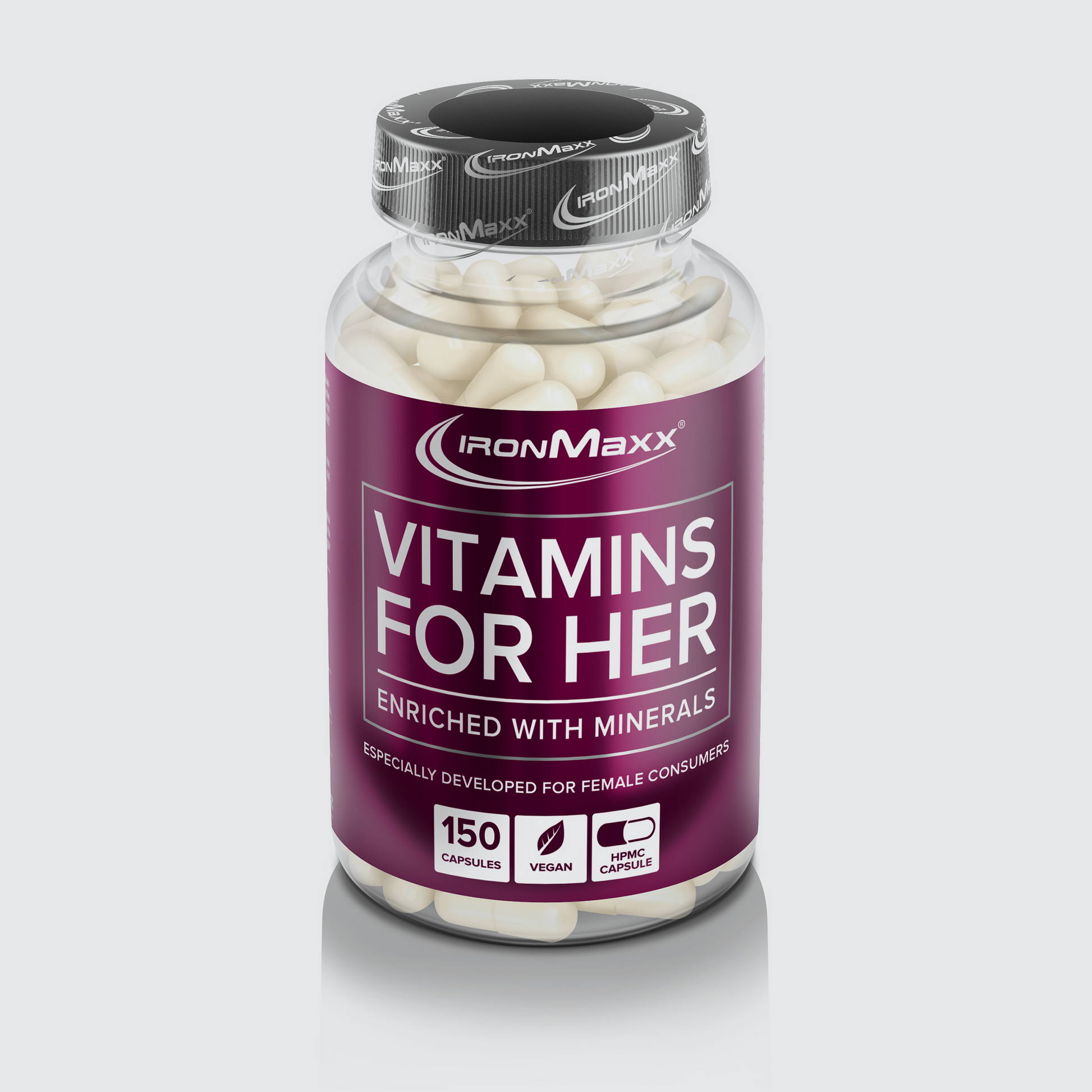 IRONMAXX Vitamins for Her | 150 caps by IRONMAXX - Premium VITAMINS available at Qimia Nutrition UAE