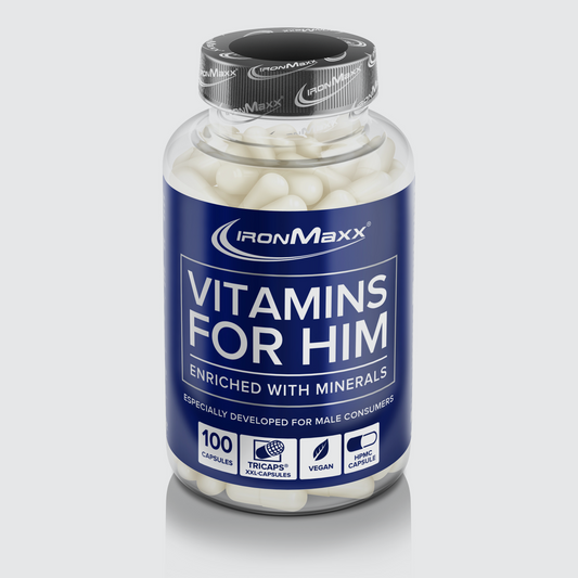 IRONMAXX Vitamins for Him | 100 caps by IRONMAXX - Premium VITAMINS available at Qimia Nutrition UAE