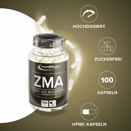 IRONMAXX ZMA | 100 capsules - QIMIA NUTRITION