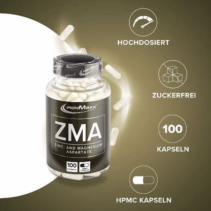 IRONMAXX ZMA | 100 capsules - QIMIA NUTRITION