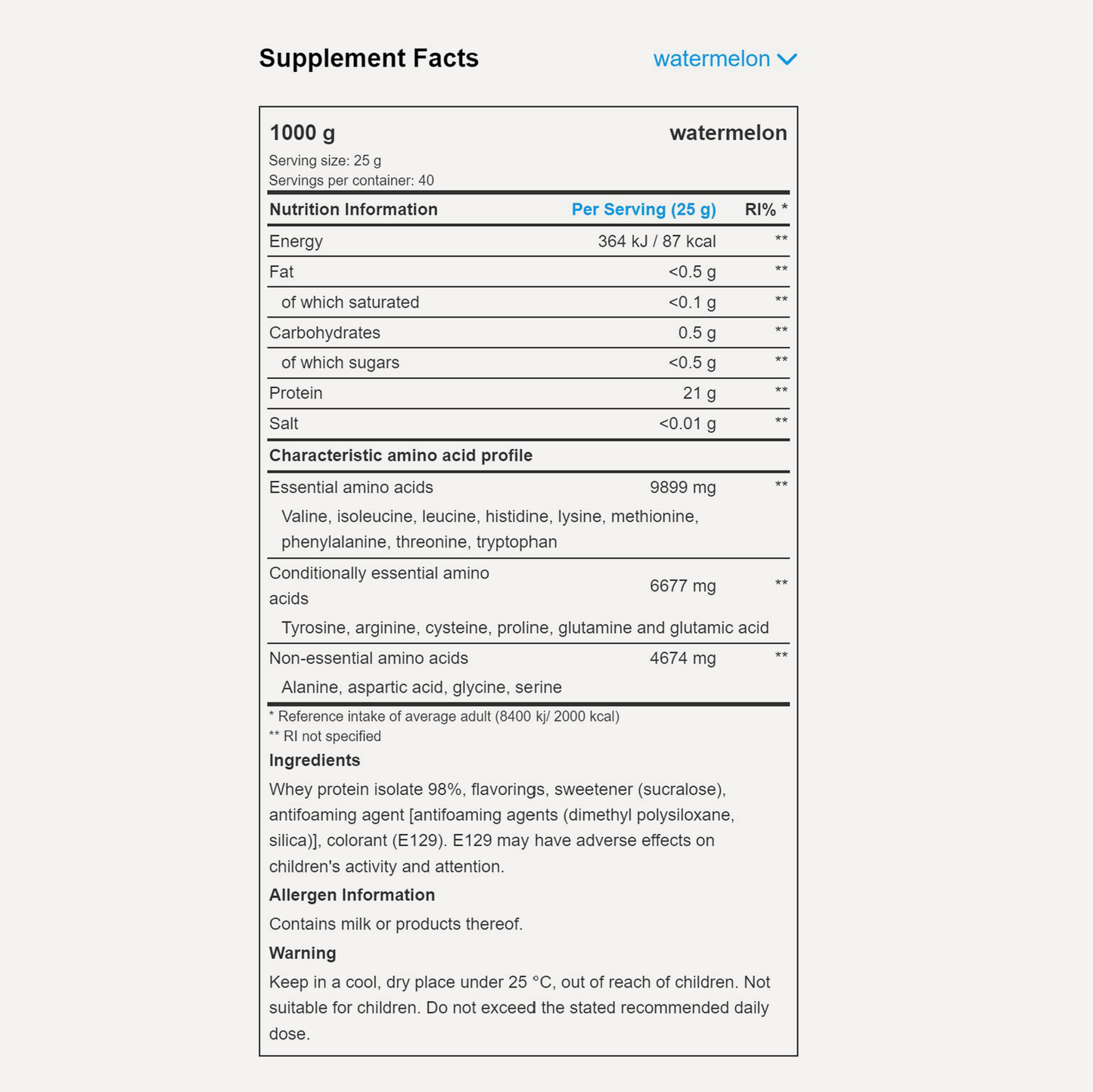 Iso Whey Zero Clear | POWDER