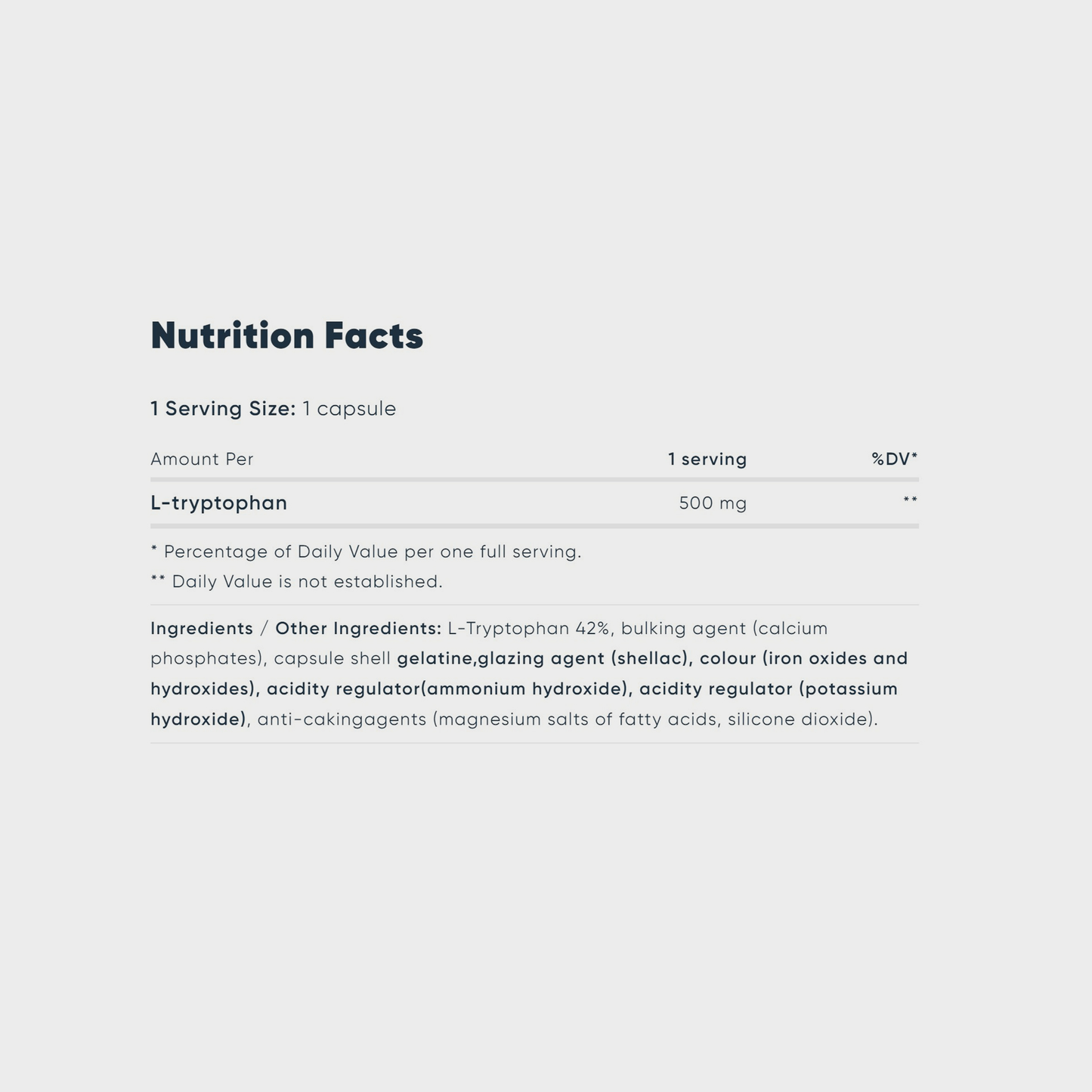 L–Tryptophan | capsules
