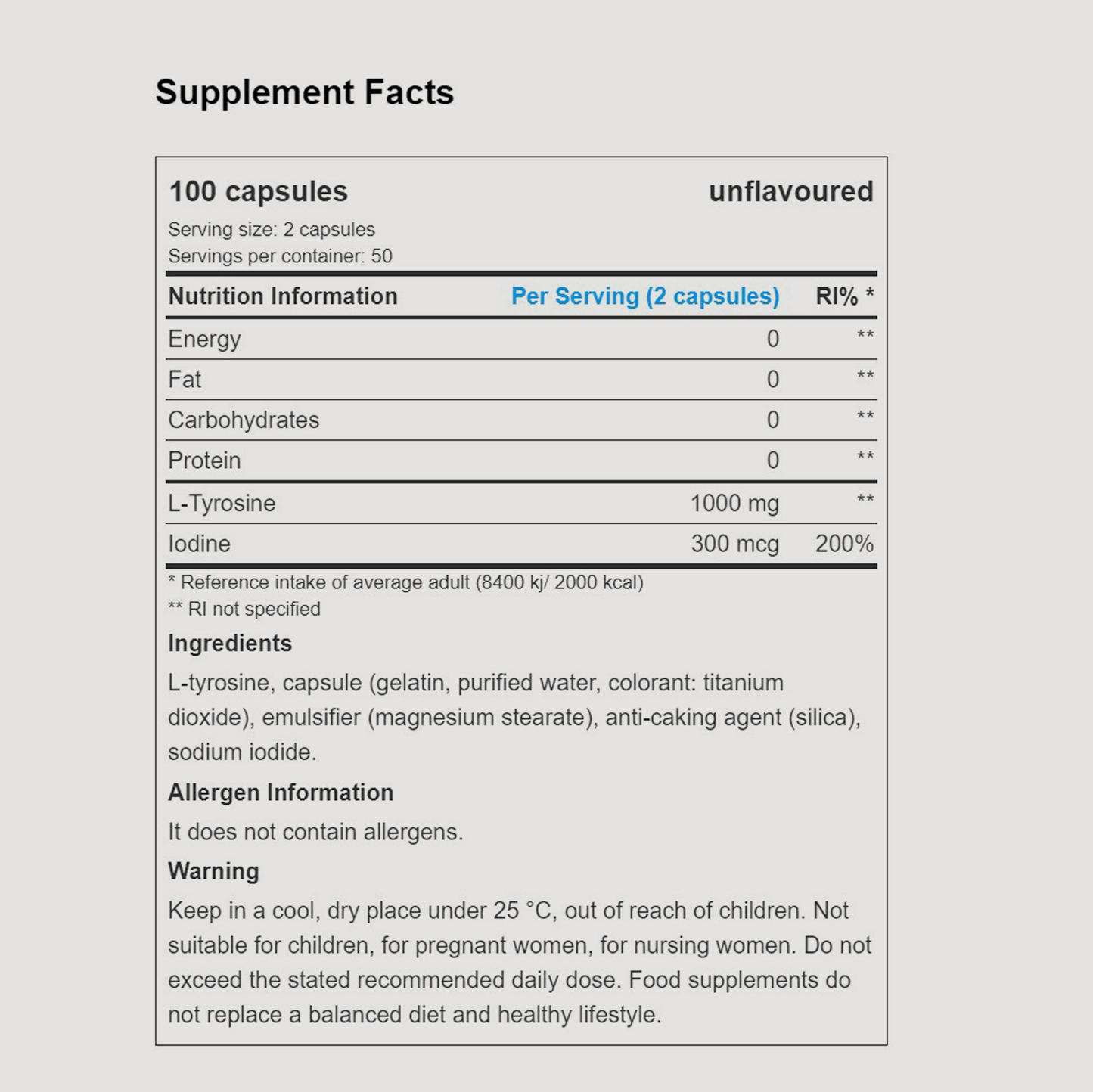 L-Tyrosine | capsules