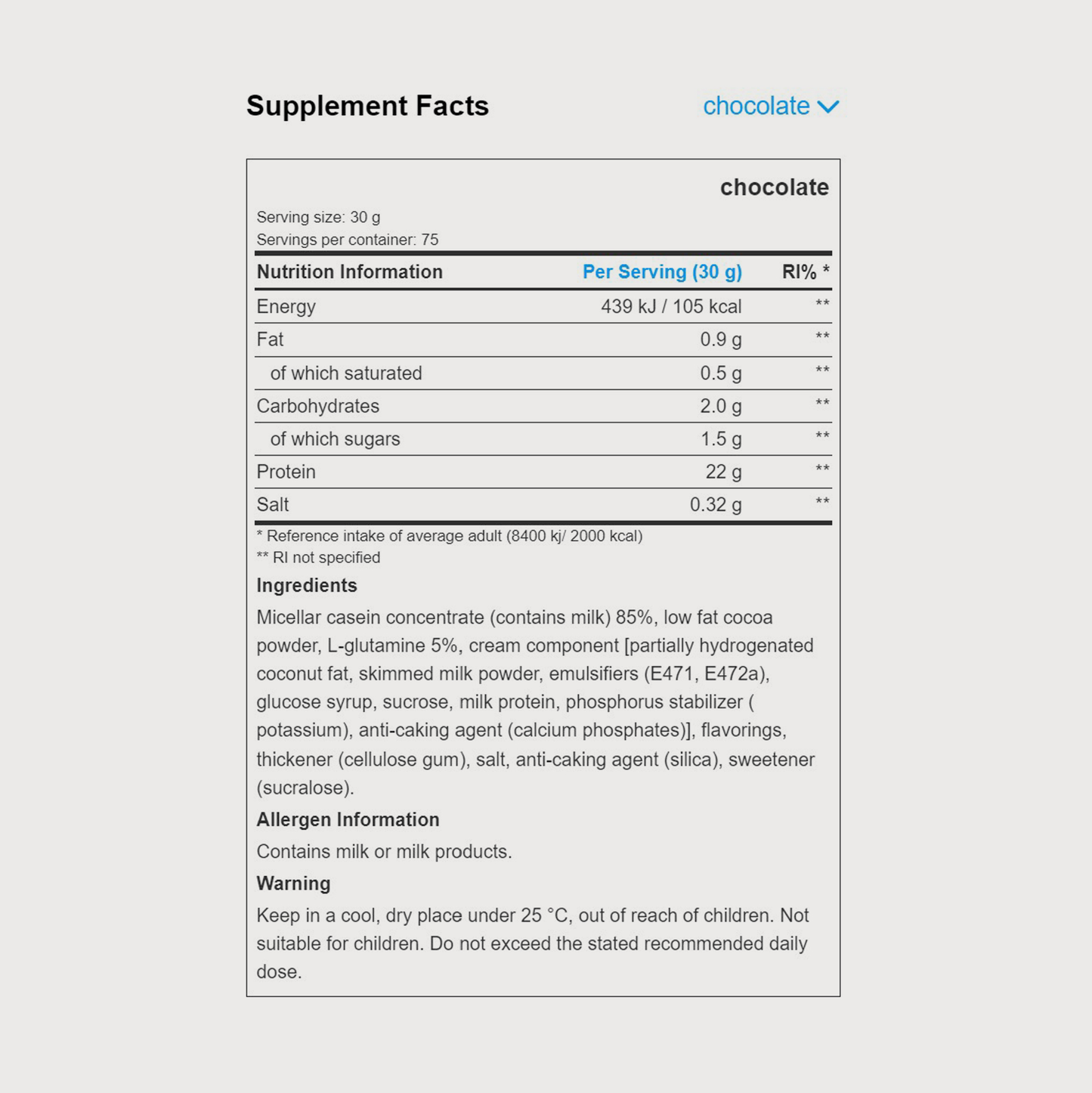 Micellar Casein | POWDER