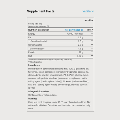 Micellar Casein | POWDER