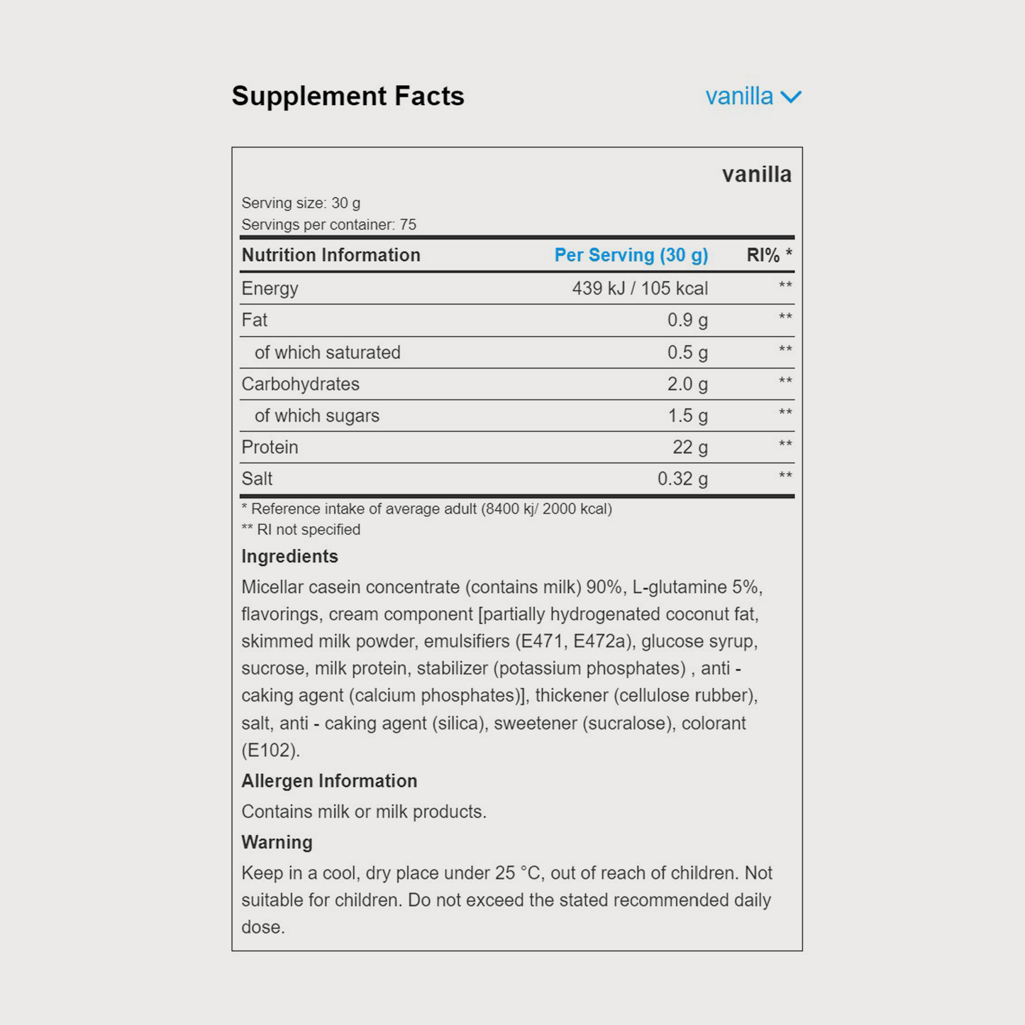 Micellar Casein | POWDER