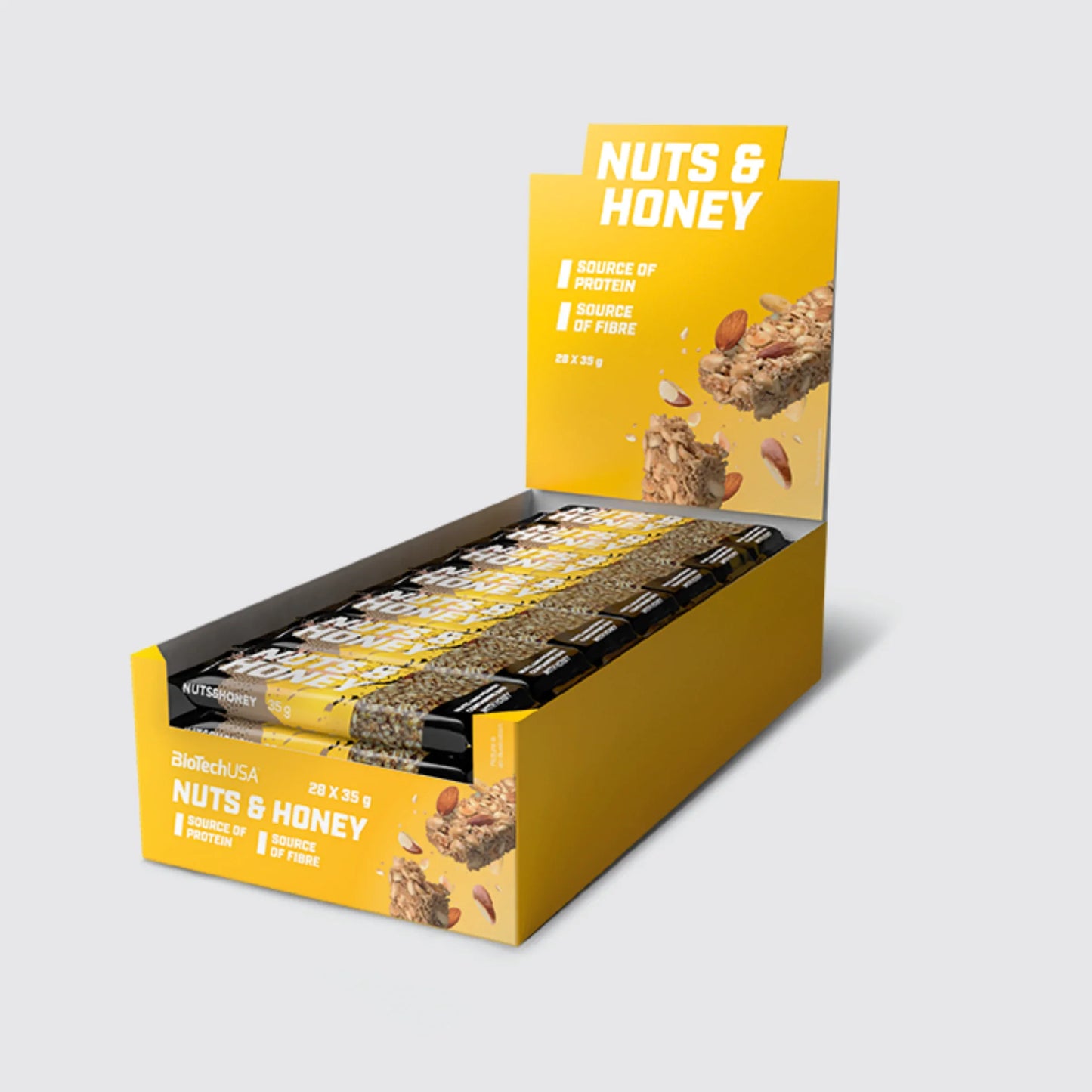 Nuts & Honey 35g, pack of 28 | OILSEEDS and honey contain QUALITY nutrients - Qimia Nutrition