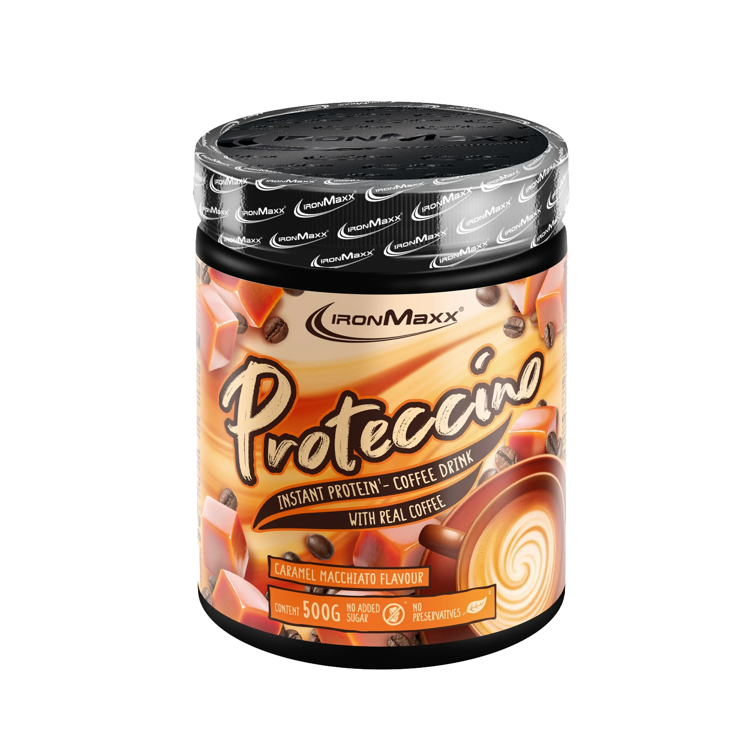 IRONMAXX Proteccino | 500g Tub by IRONMAXX - Premium PROTEINS available at Qimia Nutrition UAE