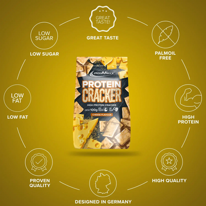 IRONMAXX Protein Cracker | 100g by IRONMAXX - Premium HEALTHY FOODS available at Qimia Nutrition UAE