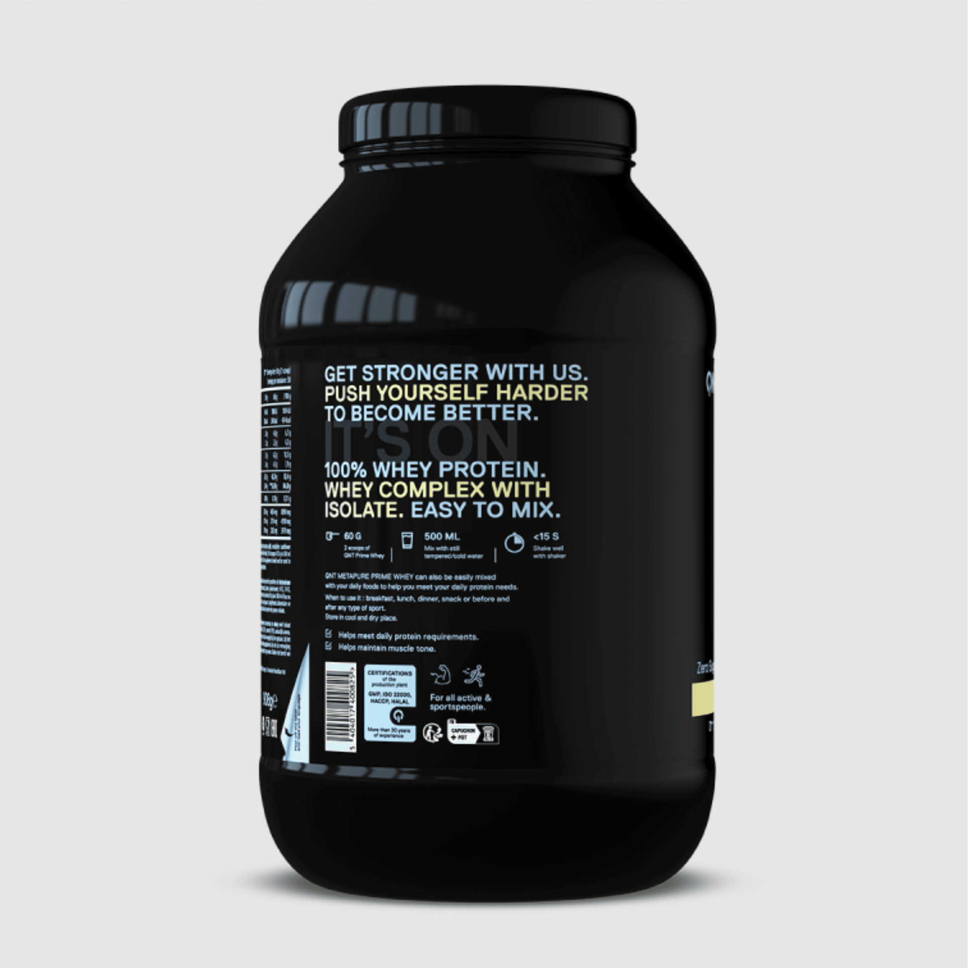 QNT PRIME WHEY PROTEIN Powder | 2000g | Multiple Flavors, 84% Protein, Low Sugar, High BCAA - QIMIA NUTRITION