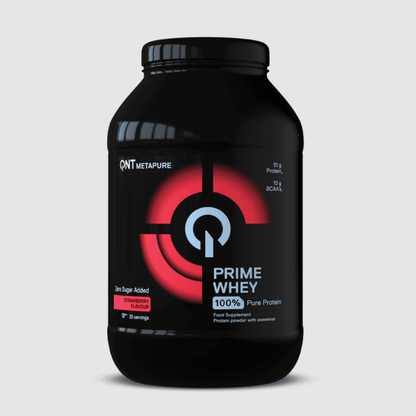 QNT PRIME WHEY PROTEIN Powder | 2000g | Multiple Flavors, 84% Protein, Low Sugar, High BCAA - QIMIA NUTRITION