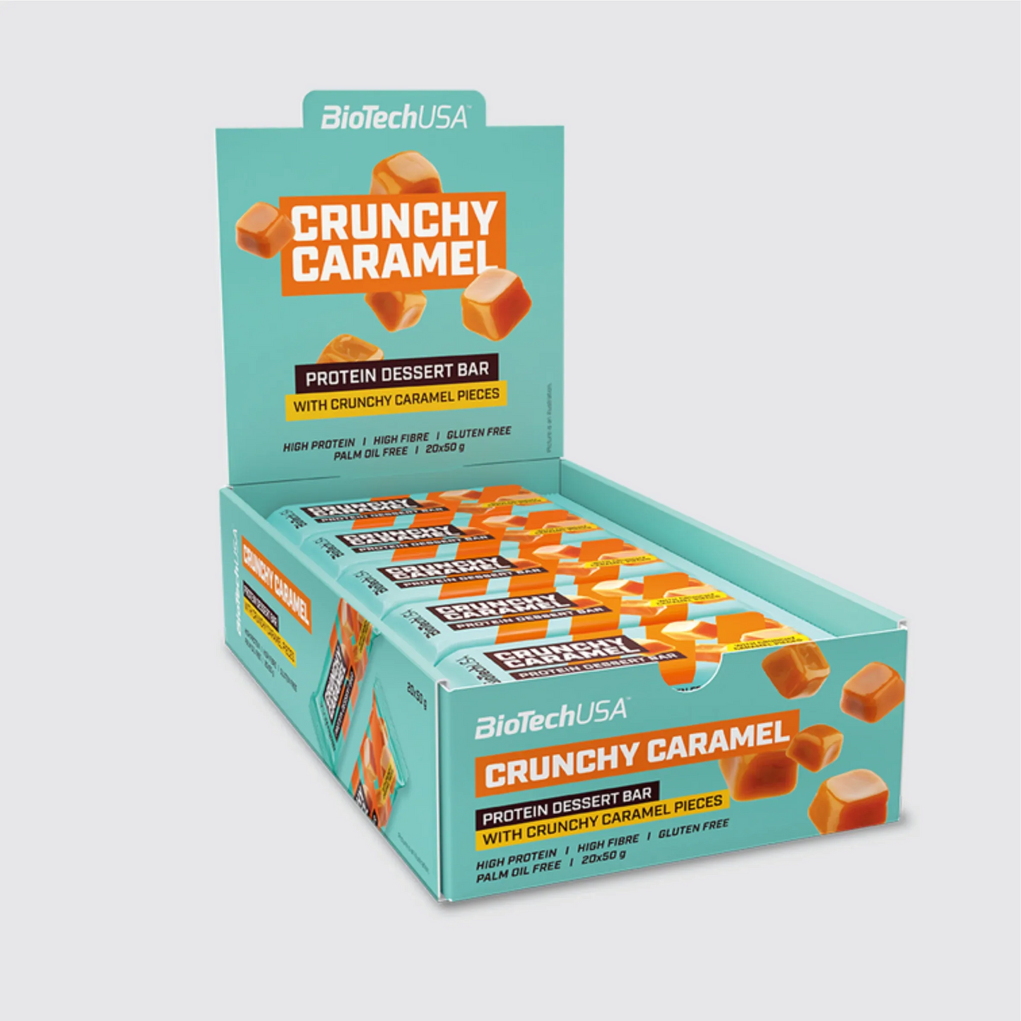 Protein Dessert Bar 50g, pack of 20 | Gluten and palm oil free protein bar - Qimia Nutrition