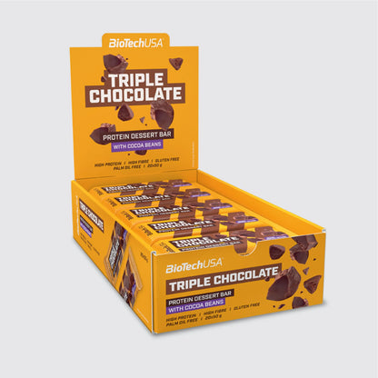 Protein Dessert Bar 50g, pack of 20 | Gluten and palm oil free protein bar - Qimia Nutrition