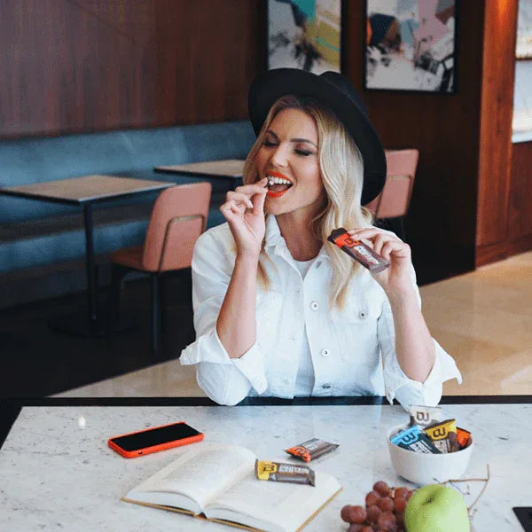 Protein Bar 70g, pack of 16 | Gluten and High protein content - Qimia Nutrition