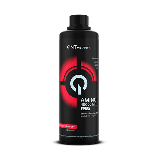 QNT AMINO LIQUID 4000 MG | 500ML | Red Fruit | 19 Amino Acids & BCAA for Recovery - QIMIA NUTRITION