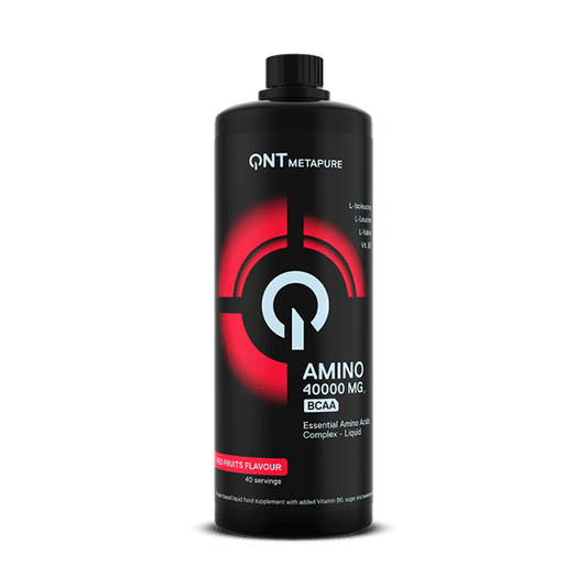 QNT AMINO LIQUID 4000 MG | 1000ML | Red Fruit | 19 Amino Acids & BCAA for Recovery - QIMIA NUTRITION