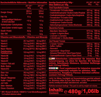 IRONMAXX Zorn® Booster | 480g powder by IRONMAXX - Premium ENERGY BOOSTERS available at Qimia Nutrition UAE