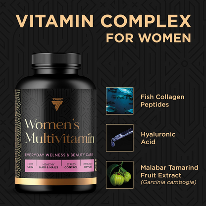 TREC BEAUTY LINE WOMEN'S MULTIVITAMIN | 90cap by TREC - Premium VITAMINS available at Qimia Nutrition UAE