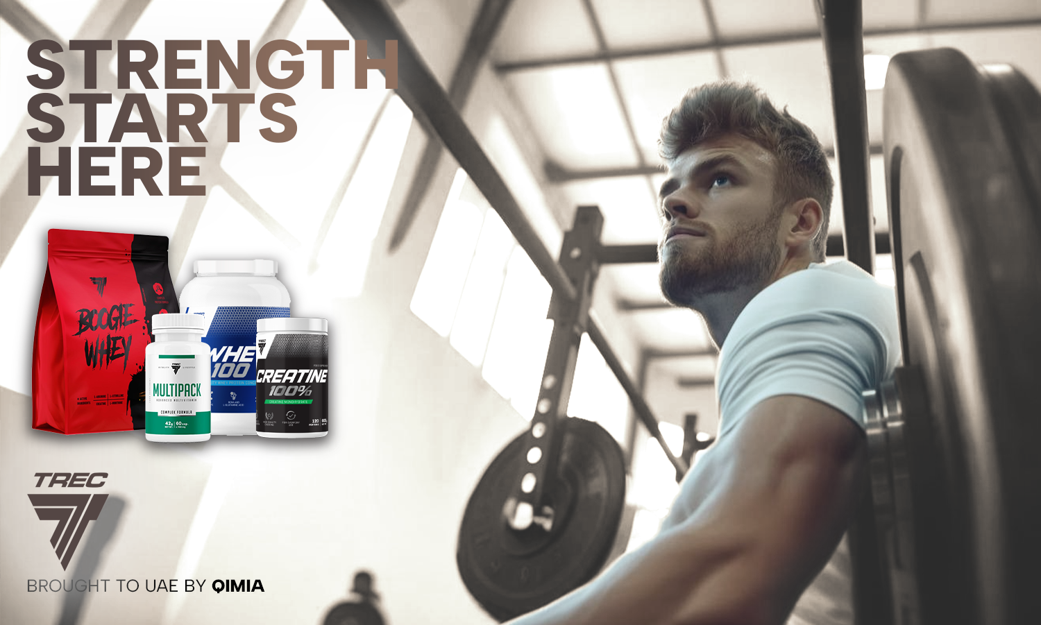 Explore Trec Nutrition’s top supplements at QimiaNutrition – Proteins, creatine, amino acids, and vitamins in the UAE