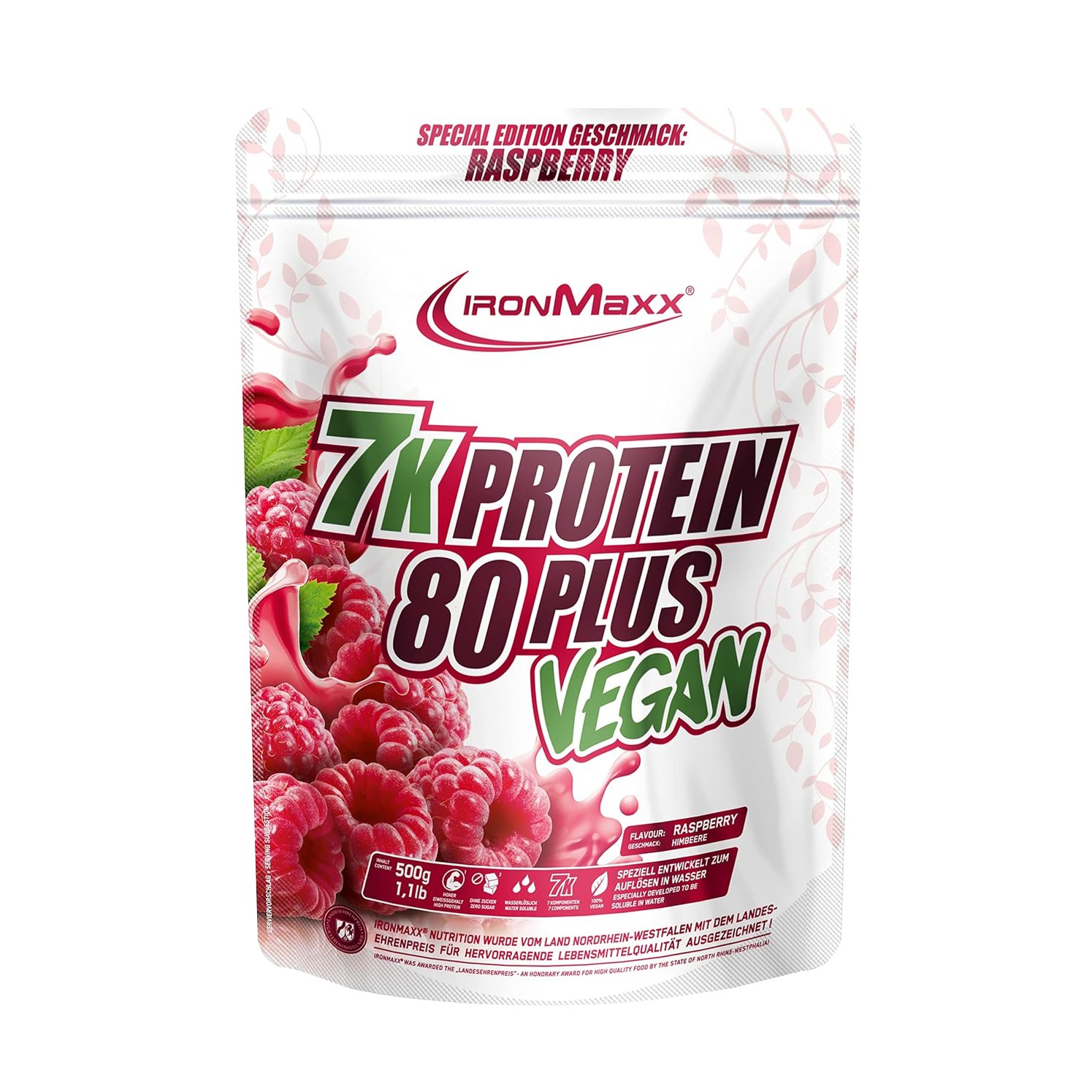 IRONMAXX VEGAN PROTEIN 7K - 80 PLUS | 500g by IRONMAXX - Premium VEGANS available at Qimia Nutrition UAE