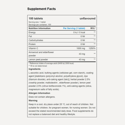 Vitamin C 1000 Bioflavonoids | 100 tablets