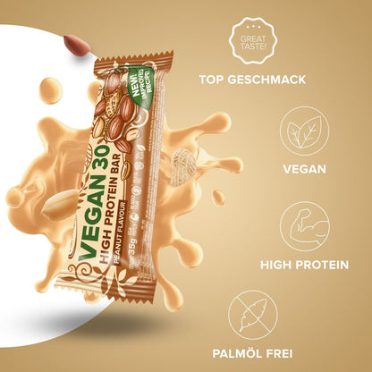 IRONMAXX Vegan 30 - High Protein Bar | 24X35g by IRONMAXX - Premium VEGANS available at Qimia Nutrition UAE