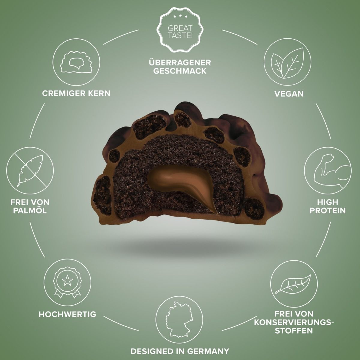 IRONMAXX Vegan Lava Bar Protein Bar | 40g by IRONMAXX - Premium VEGANS available at Qimia Nutrition UAE