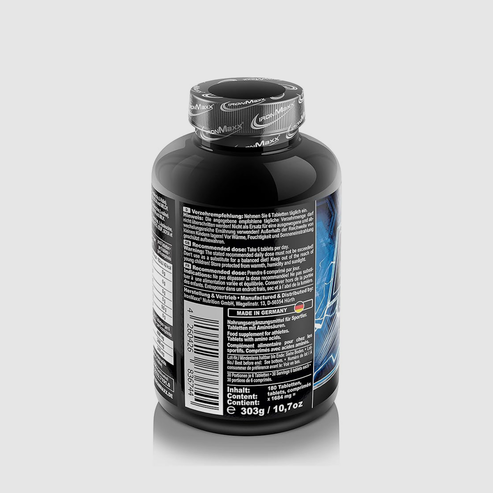 IRONMAXX BCAAs Ultra Strong 2: 1: 1 | 180 Tablets by IRONMAXX - Premium AMINO ACIDS available at Qimia Nutrition UAE