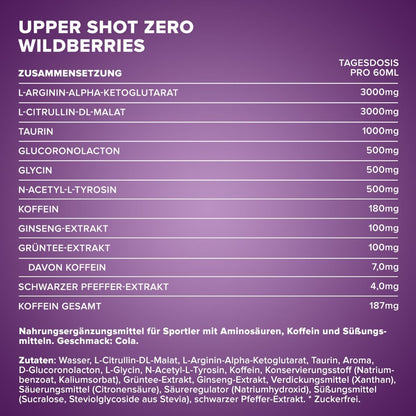 IRONMAXX Upper®Shot Zero | 60 ml by IRONMAXX - Premium ENERGY BOOSTERS available at Qimia Nutrition UAE