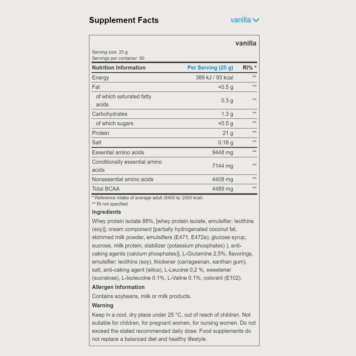 IsoWhey Zero LACTOSE FREE | POWDER