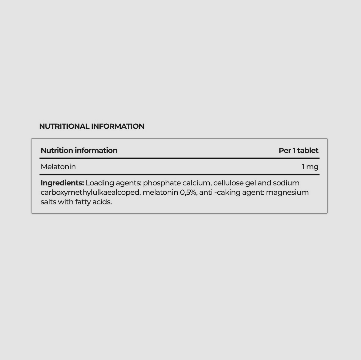 Melatonin | tablets