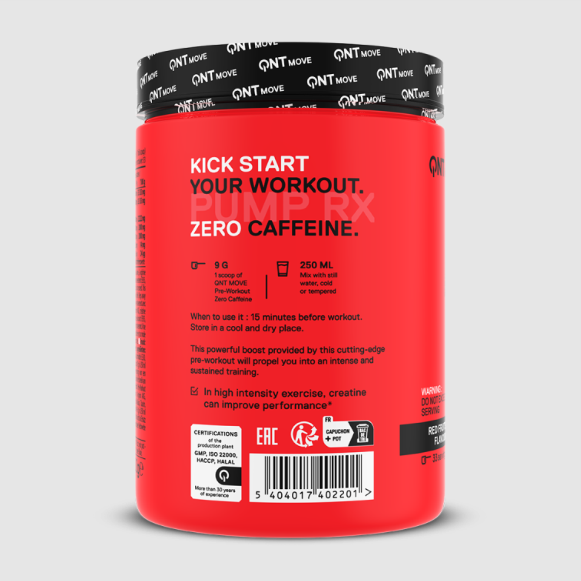 QNT PRE-WORKOUT PUMP RX | 300 G by QNT - Premium ENERGY BOOSTERS available at Qimia Nutrition UAE