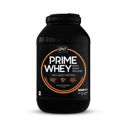 QNT PRIME WHEY PROTEIN Powder | 908g | Multiple Flavors, 84% Protein, Low Sugar, High BCAA - QIMIA NUTRITION