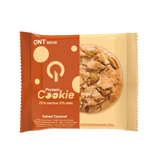 QNT PROTEIN COOKIE | 12 x 60g | MULTIPLE FLAVOURS, 25% High-Protein, High-Fiber Snack - QIMIA NUTRITION